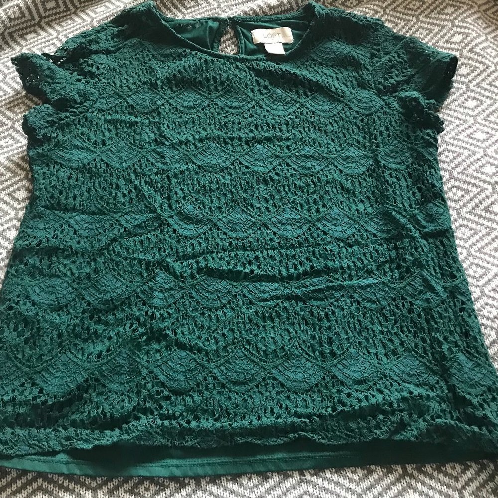 Ann Taylor Loft Lace Shirt